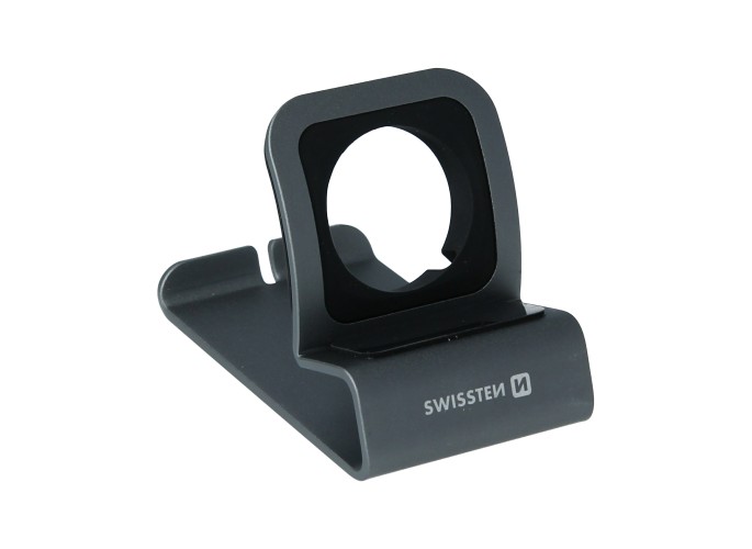 Swissten Aluminum stand for apple watch grey
