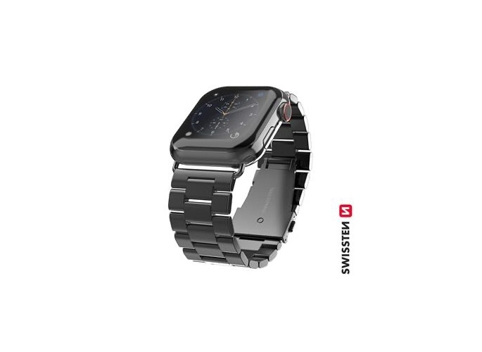 Swissten Metal band for apple watch 42-44 mm black