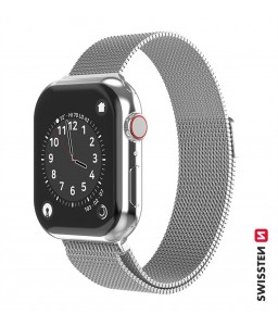 Swissten Mesh band for apple watch 38-40 mm silver
