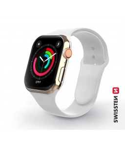 Swissten Silicone band for apple watch 38-40 mm white