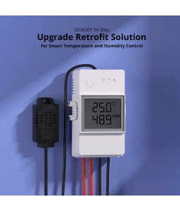 Sonoff THR316D - TH Elite 16A Upgrade Retrofit Solution for Smart Temperature and Humidity Control with LCD Screen