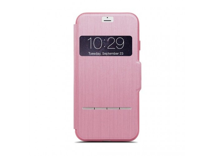 Moshi SenseCover for iPhone XS/X - hardshell case with touch-sensitive cover - Luna Pink