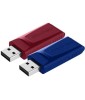 Verbatim Guida USB 2.0 Store 'N' Go 2 x 32GB (Rosso / Blu)
