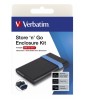 Verbatim Store'n'Go Enclosure Kit 2.5' USB 3.2 Gen1 (USB 3.0) with USB-A interface