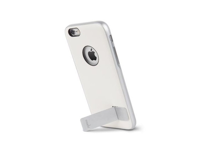 Moshi Kameleon - designer case with aluminum kickstand - fits iPhone 6/6s - Ivory White