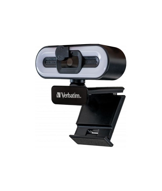 Verbatim Webcam-02 Full Hd 1080p Autofocus Webcam With Microphone And Light