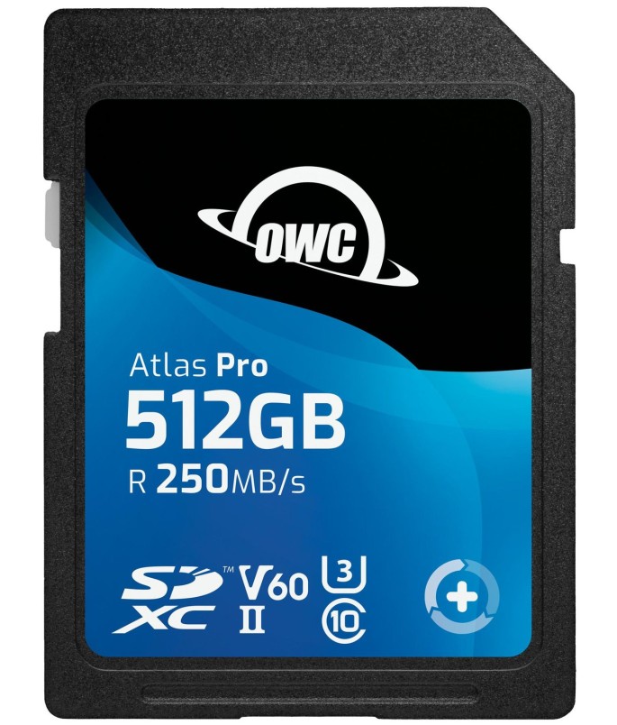 OWC 512GB Atlas Pro SDXC UHS-II V60 Media Card