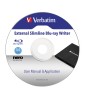 Verbatim External Slimline Blu-Ray USB 3.2 Gen 1 (USB 3.0) - Free Verbatim 25 GB Blu-Ray disk included