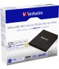 Verbatim Masterizzatore esterno Slimline Blu-Ray Ultra HD 4k USB 3.1 Gen 1 USB-C (MacOS X 10.6 o super., Windows 10)