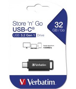 Verbatim Store 'n' Go USB Drive 3.2 Gen 1 32 GB Retractable USB-C (USB 3.2 Gen 1x2)