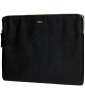 dbramante1928 Paris - Saffiano full-grain leather sleeve for Laptop 14"/MacBook Pro 15" (2016-2019) - Night Black