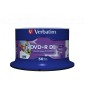 Verbatim DVD+R Double Layer 8.5gb 8x Wide Printable No-Id Surface (50 Pack)