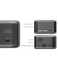 LMP PowerDock - USB-C GaN Power Adapter & 5-Port USB-C Dock - Black