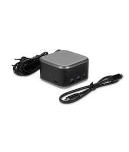 LMP PowerDock - USB-C GaN Power Adapter & 5-Port USB-C Dock - Black