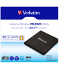 Verbatim External Slimline CD/DVD Writer USB-C 3.2 Gen 1/ USB-C (Mac-Win)