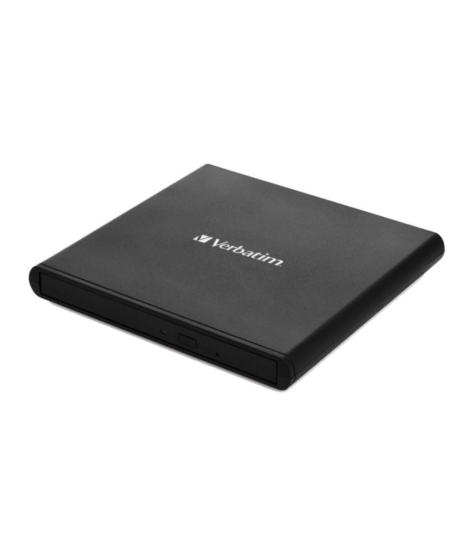 Verbatim External Slimline DVD Rewriter USB-A 2.0 Black (Win)