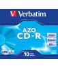 Verbatim CD-R Azo 700MB 52x Crystal Surface (10 Pack)