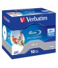 Verbatim Bd-R Single Layer 25 GB 6x Printable Surface Hard Coat (10 Pack)