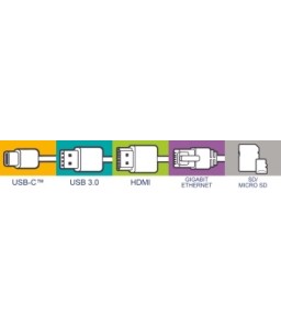 Verbatim USB-C Multiport Hub USB 3.1 Gen 1 / USB 3.0x3 / HDMI / SDHC / MicroSDHC / RJ45