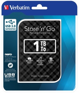 Verbatim Store 'N' Go 2.5' (6.35cm) HDD Gen 2 1TB USB 3.0 Black