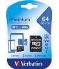 Verbatim Micro SDXC Card 64GB Class 10 incl. Adapter