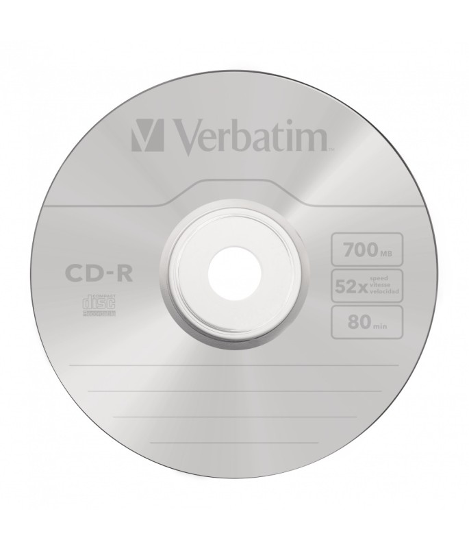 Verbatim CD-R AZO 700MB 52x Crystal Surface (25 Pack)