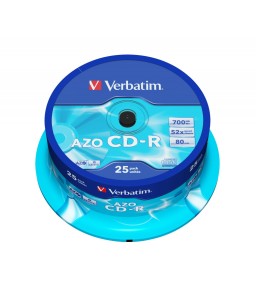 Verbatim CD-R AZO 700MB 52x Crystal Surface (25 Pack)