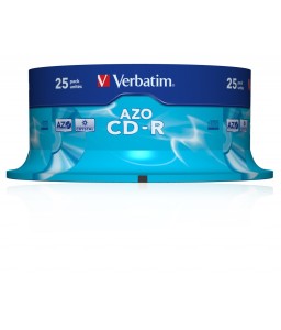 Verbatim CD-R AZO 700MB 52x Crystal Surface (25 Pack)