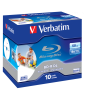 Verbatim BD-R Dual Layer 50 GB 6x Wide Printable No-Id Surface Hard Coat (10 Pack)
