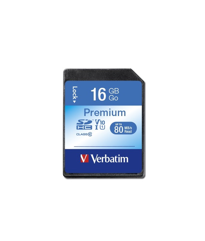 Verbatim Secure Digital Card SDHC 16GB Class 10