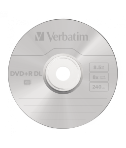 Verbatim DVD+R Double Layer 8.5gb 8x Matt Silver Surface (5 Pack)