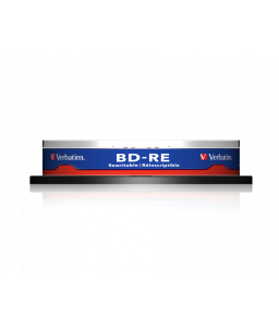 Verbatim BD-RE Single Layer 25 GB 2x White Blue Surface Hard Coat (10 Pack)