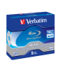 Verbatim BD-R Dual Layer 50 GB 6x White Blue Surface Hard Coat (5 Pack)
