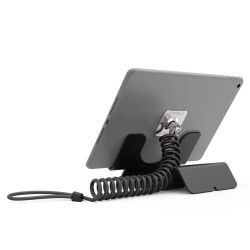 Maclocks Compulocks Soporte universal con bloqueo de seguridad para tablet, cable de seguridad con llave - Negro