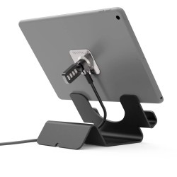 Maclocks Compulocks Soporte universal con bloqueo de seguridad para tablet, cable de seguridad con llave - Negro