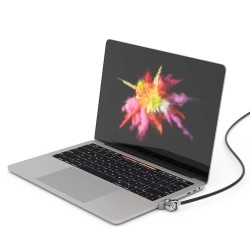 Maclocks Compulocks Ledge Macbook Pro Touch Bar adaptador de candado - Candado de cable con llave - plateado