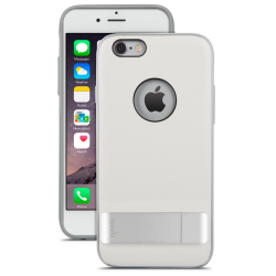 Moshi Kameleon - designer case with aluminum kickstand - fits iPhone 6/6s - Ivory White