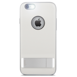 Moshi Kameleon - designer case with aluminum kickstand - fits iPhone 6/6s - Ivory White
