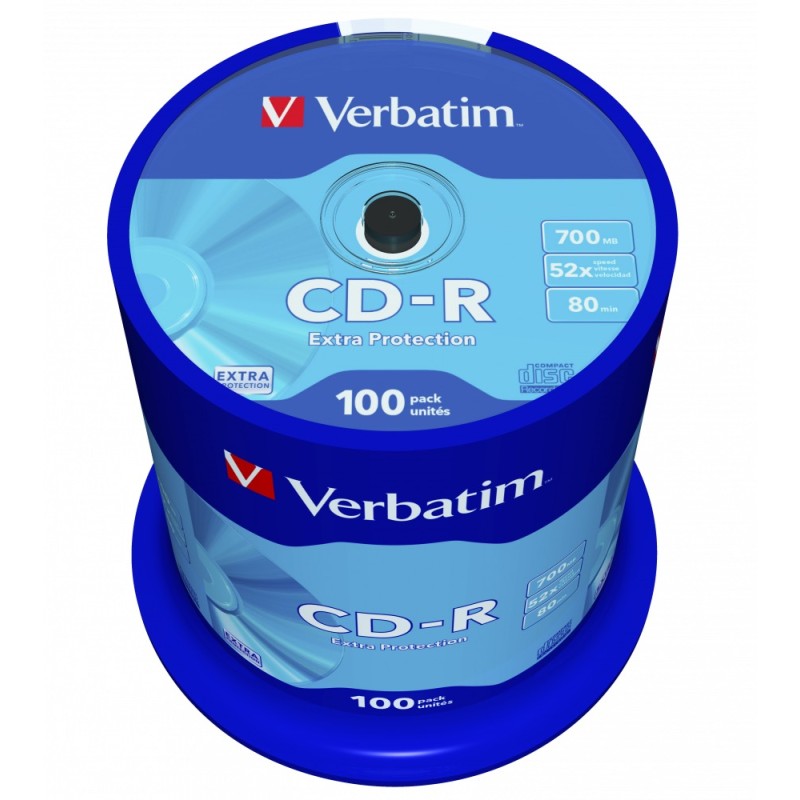 Verbatim CD-R 700MB 52X Extra Protection Surface (100 PACK)