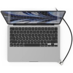 Maclocks Compulocks Ledge MacBook Air 13" M2/M3/M4/M5 T-slot Ledge Lock Adapter with Keyed Cable Lock