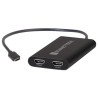Sonnettech DisplayLink USB-C Dual HDMI Adapter 4K 60Hz for M1/M2/M3 Thunderbolt Macs