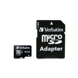 Verbatim Micro SDHC Card 16GB Class 10 incl. Adaptor