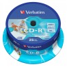 Verbatim CD-R AZO 700MB 52X Wide Printable Surface ID Branded (25 PACK)