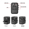 Verbatim GaN III Universal Travel Adapter UTA-05 with 2 x USB-C PD & QC 4+ & 2 x USB-A ports