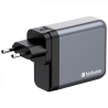 Verbatim 140W 4-Port GaN Wall Charger 2 x USB-C® PD 140W / 1 x USB-C® PD 20W / 1 x USB-A QC 3.0 (EU/UK/US)