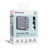 Verbatim 140W 4-Port GaN Wall Charger 2 x USB-C® PD 140W / 1 x USB-C® PD 20W / 1 x USB-A QC 3.0 (EU/UK/US)