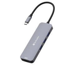 Verbatim USB-C Pro Multiport Hub 5 Port CMH-05 (2 x HDMI | 3 x USB-A | SD | microSD | USB-C PD)