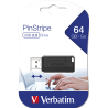 Verbatim USB Drive 2.0 Pinstripe 64GB Black