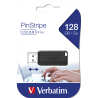 Verbatim USB Drive 2.0 Pinstripe 128GB Black
