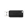 Verbatim USB Drive 2.0 Pinstripe 128GB Black